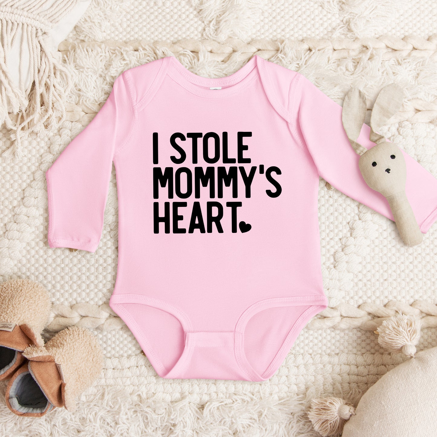 I Stole Mommy's Heart | Baby Graphic Long Sleeve Onesie