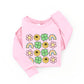 Smiley Clover Daisy | Toddler Graphic Long Sleeve Tee