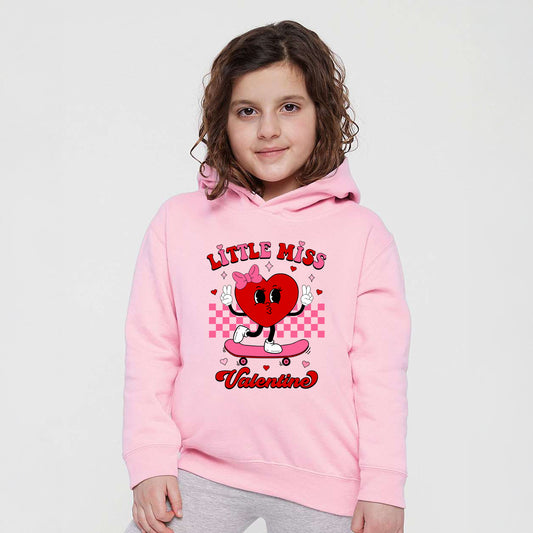 Little Miss Valentine Skateboard | Toddler Graphic Hoodie