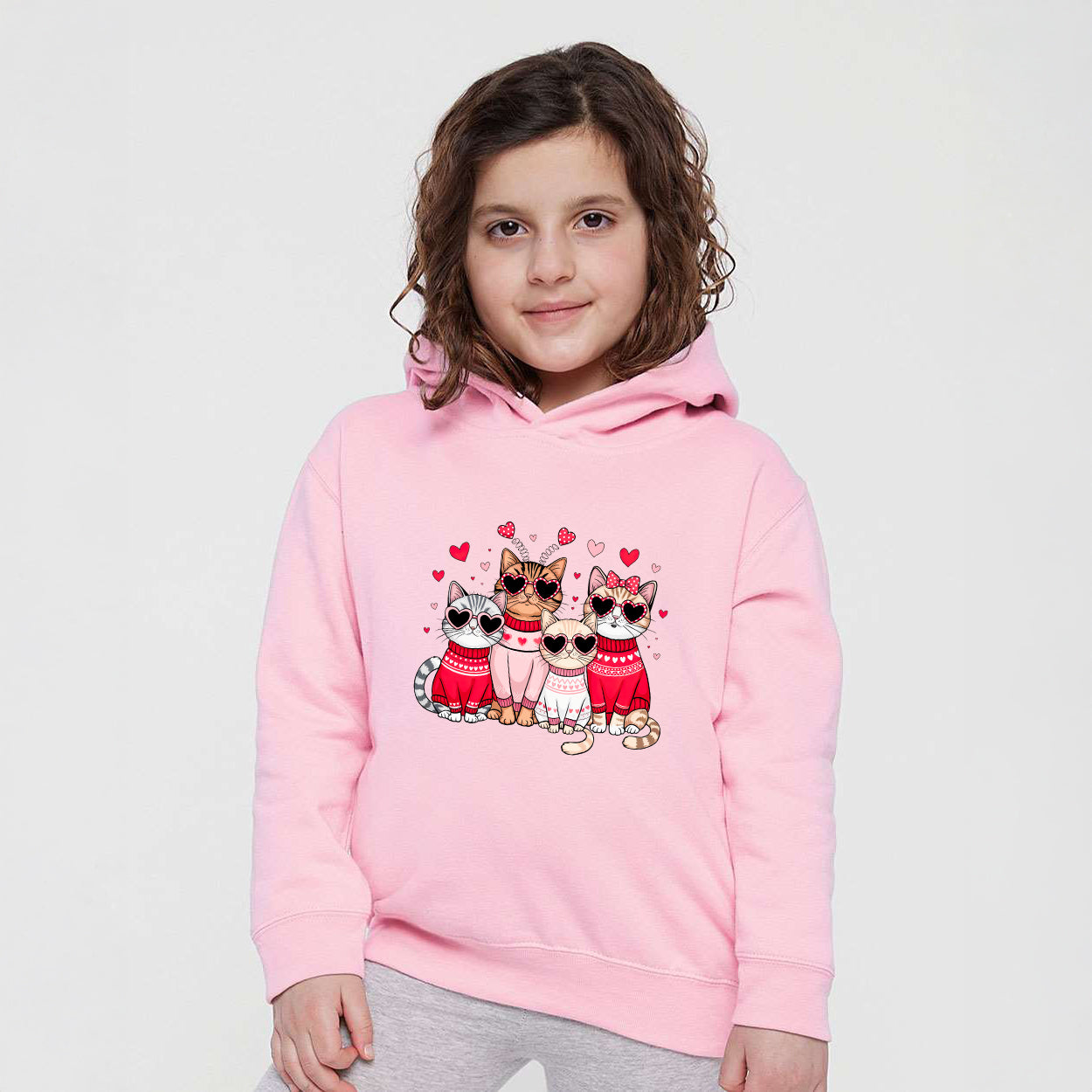 Valentine Kittens | Toddler Graphic Hoodie