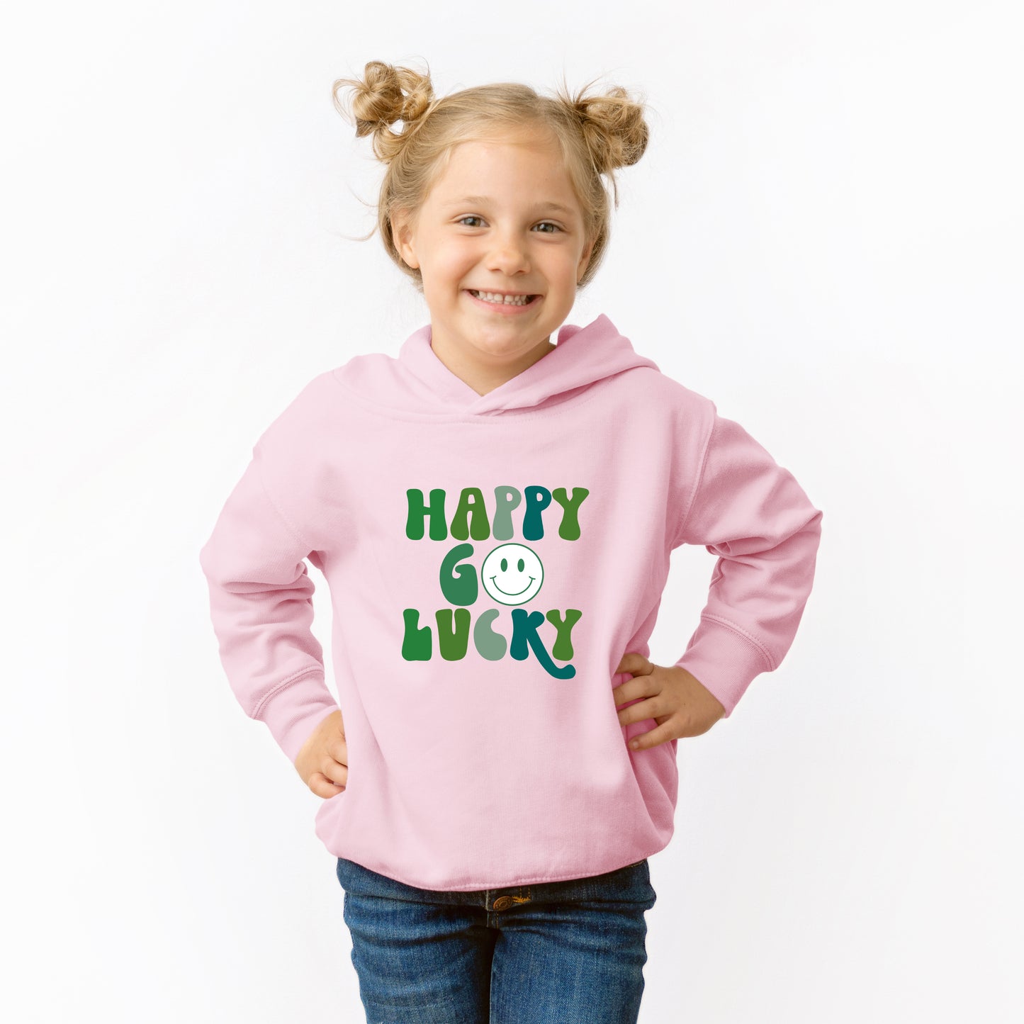 Happy Go Lucky Smiley Face | Toddler Graphic Hoodie