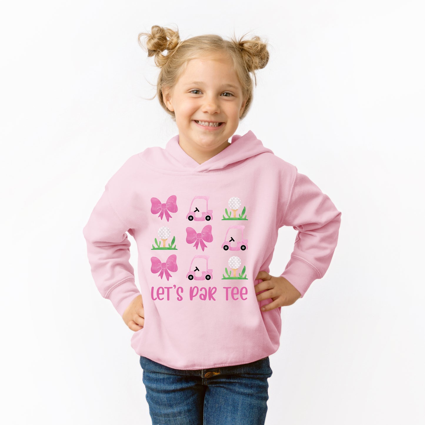 Let's Par Tee Coquette | Toddler Graphic Hoodie