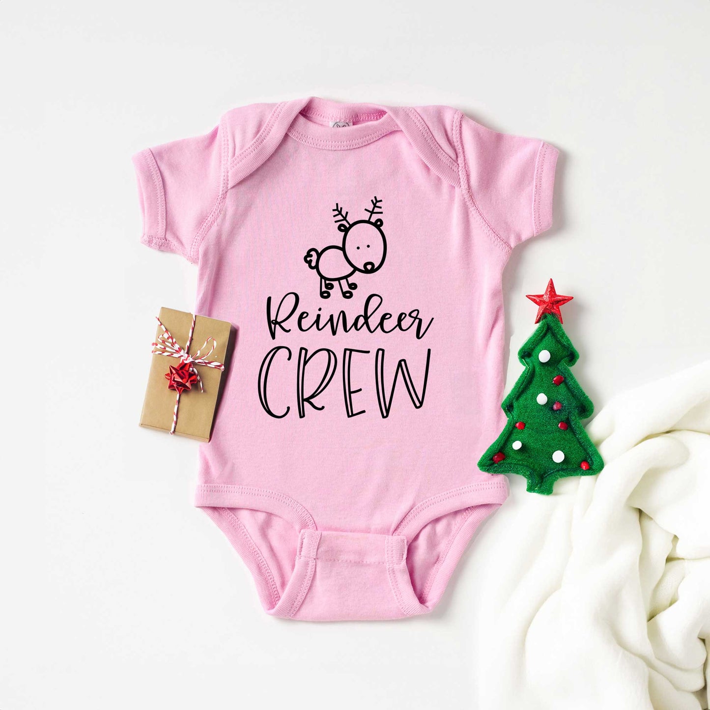 Reindeer Crew | Baby Graphic Short Sleeve Onesie