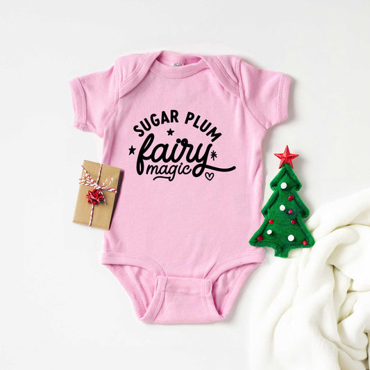 Sugar Plum Fairy Magic | Baby Graphic Short Sleeve Onesie