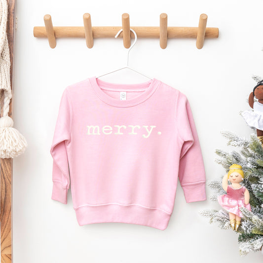 Merry Puff Print | Toddler Graphic Sweatshirt