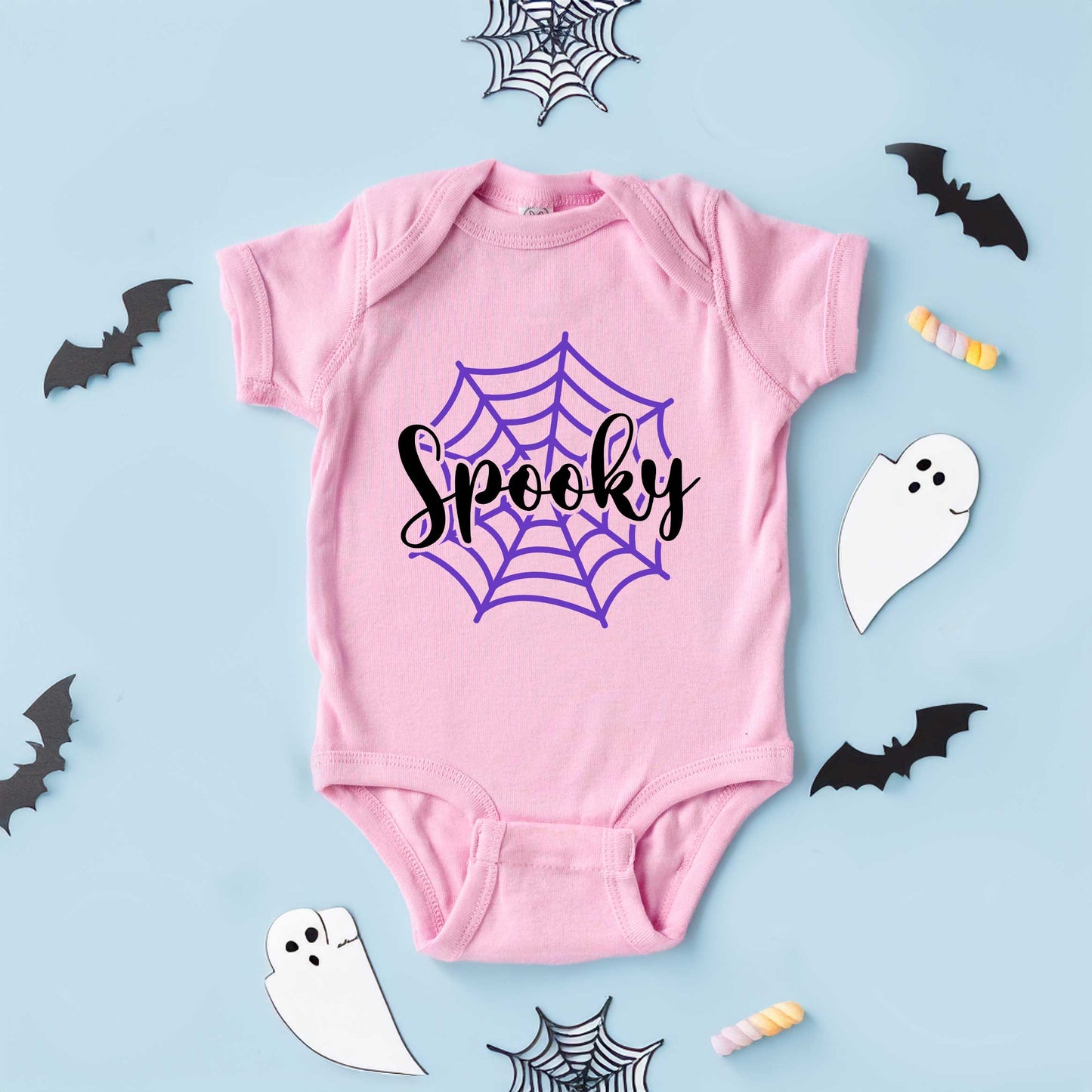 Spooky Web | Baby Graphic Short Sleeve Onesie