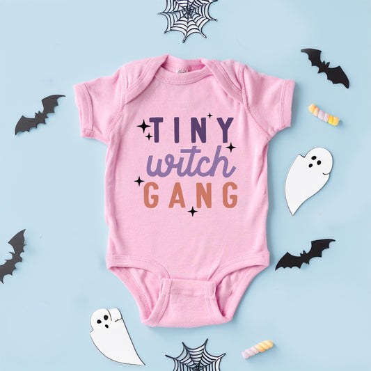 Tiny Witch Gang | Baby Graphic Short Sleeve Onesie