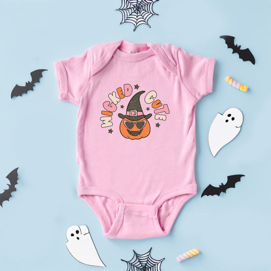 Wicked Cute Pumpkin | Baby Graphic Short Sleeve Onesie