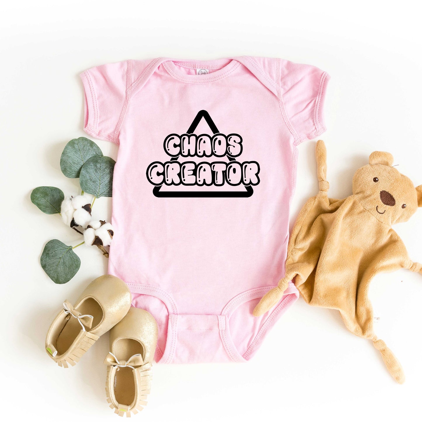 Chaos Creator Triangle | Baby Graphic Short Sleeve Onesie
