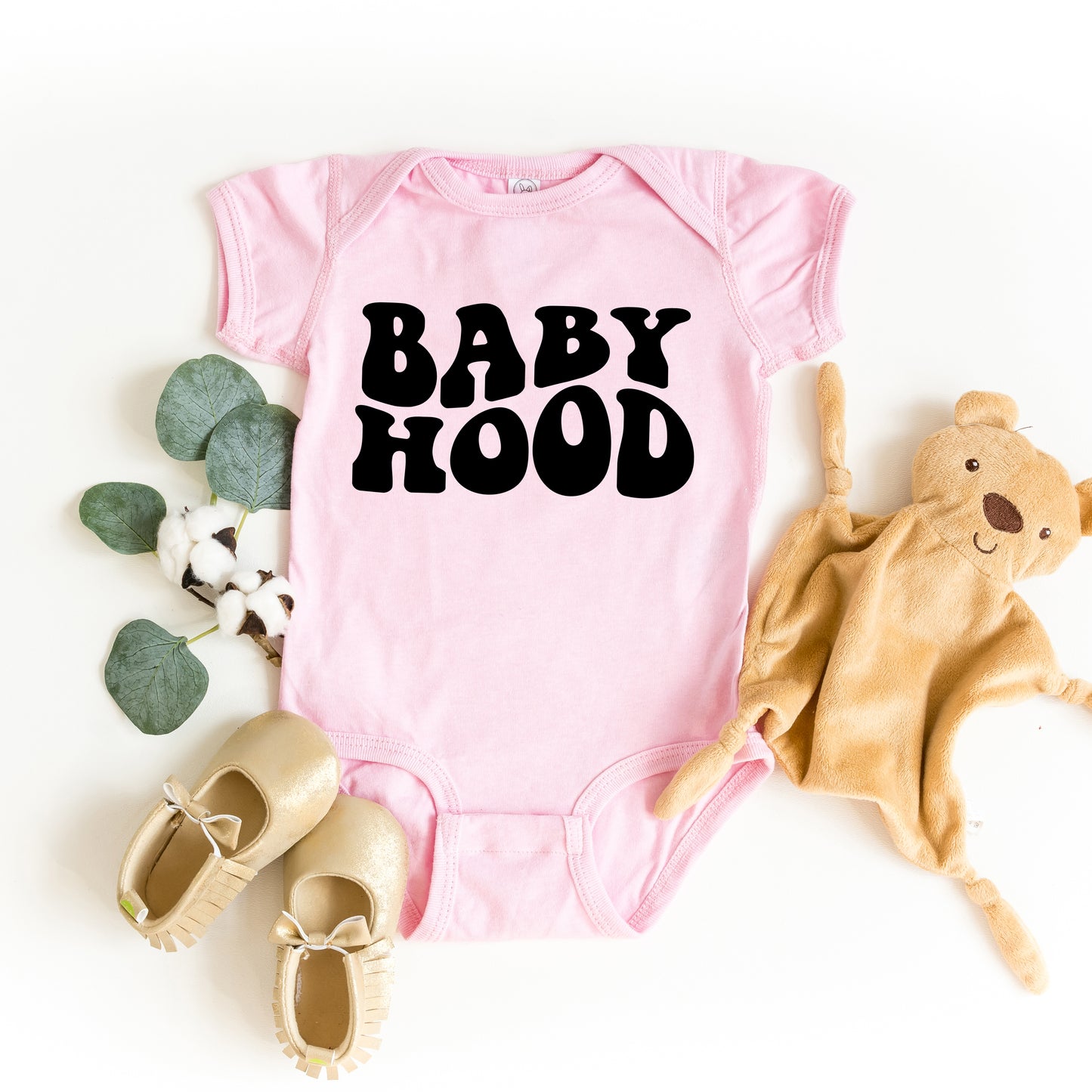 Babyhood Wavy | Baby Graphic Short Sleeve Onesie