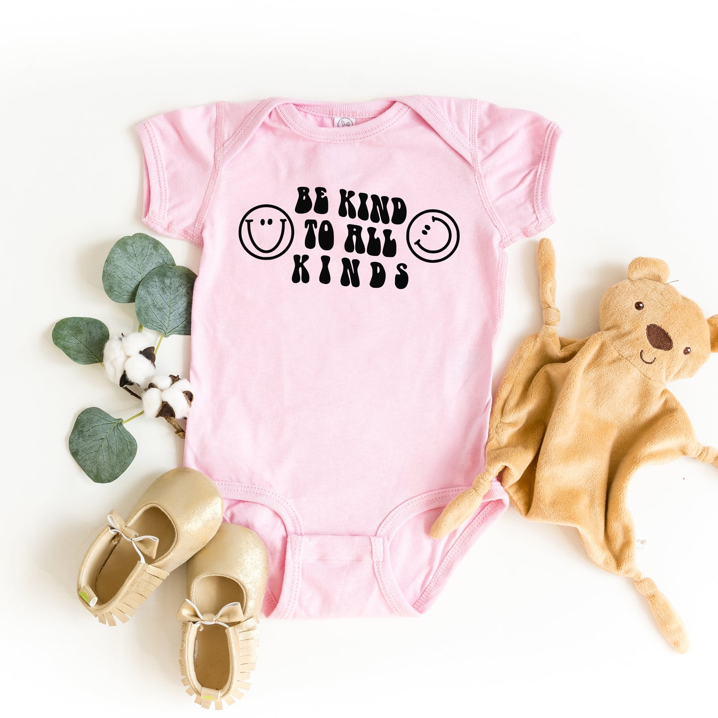 Be Kind To All Kinds | Baby Graphic Short Sleeve Onesie