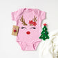 Reindeer Girl | Baby Graphic Short Sleeve Onesie