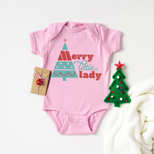 Merry Little Lady | Baby Graphic Short Sleeve Onesie