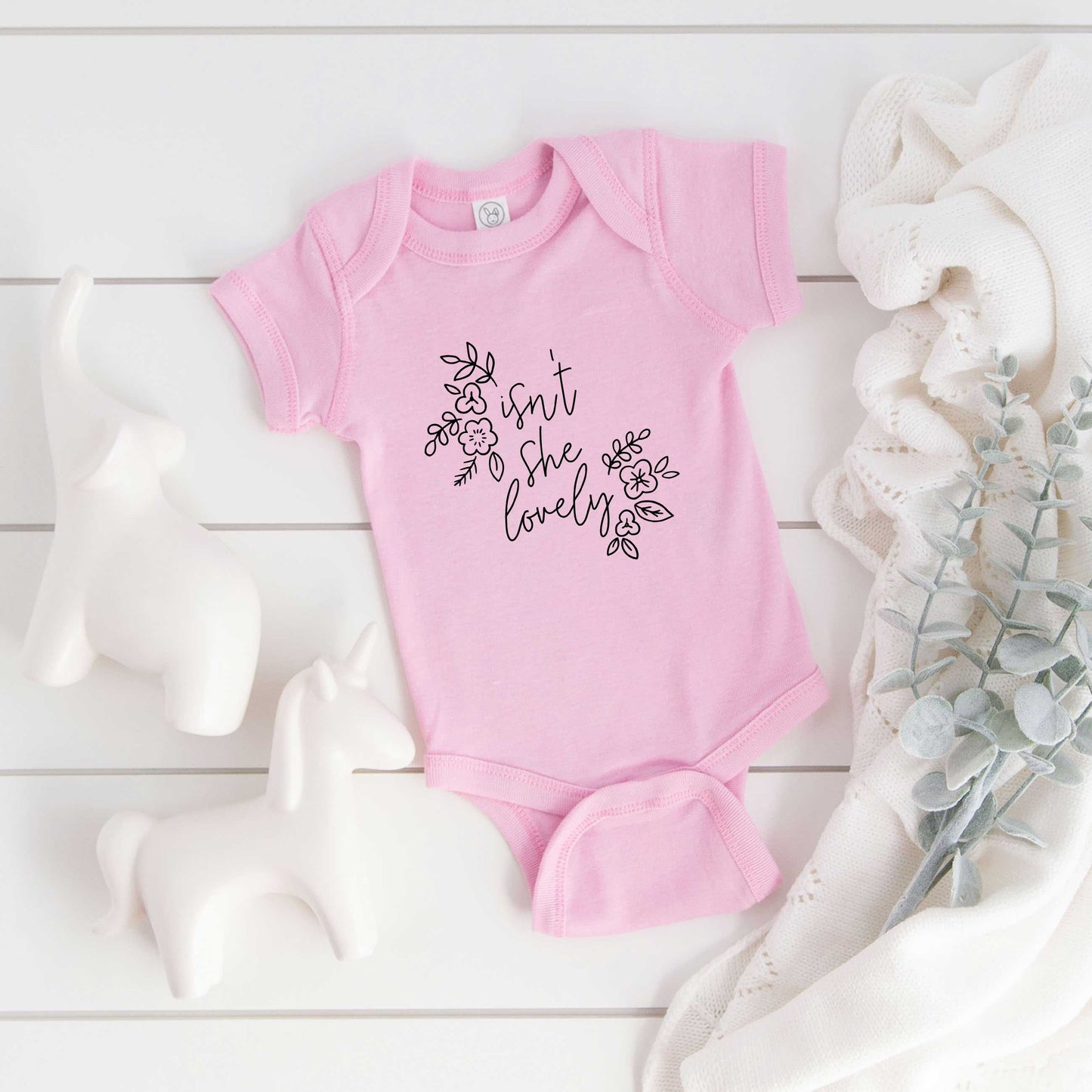 Isn't She Lovely | Baby Graphic Short Sleeve Onesie