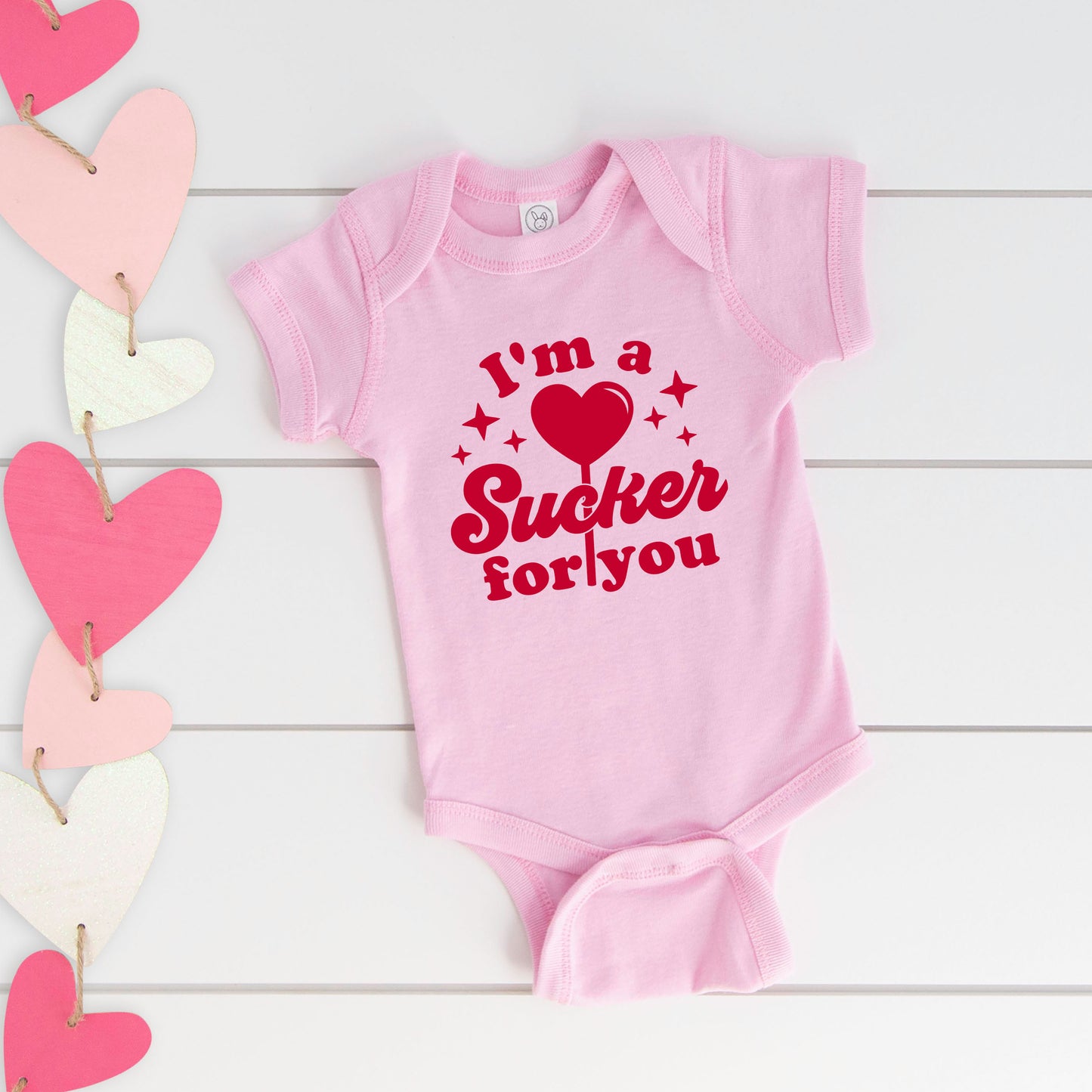 Sucker For You | Baby Graphic Short Sleeve Onesie