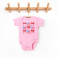 Coquette Flags Chart | Baby Graphic Short Sleeve Onesie