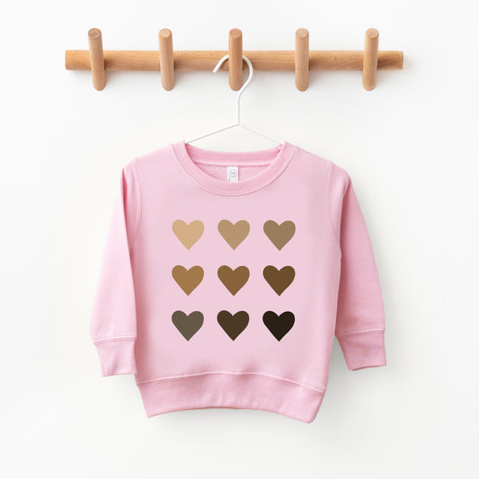 Melanin Hearts | Toddler Graphic Sweatshirt