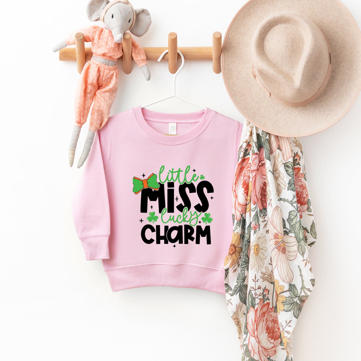 Little Miss Lucky Charm | Toddler Graphic Sweatshirt