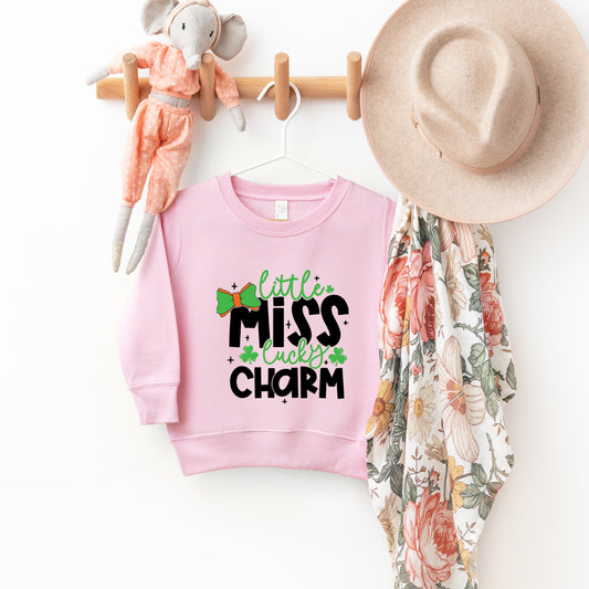 Little Miss Lucky Charm | Youth Ultra-Soft Graphic Sweatshirt