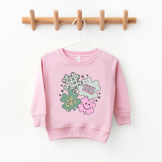 Stay Gold Lucky Shamrocks | Toddler Sweatshirt