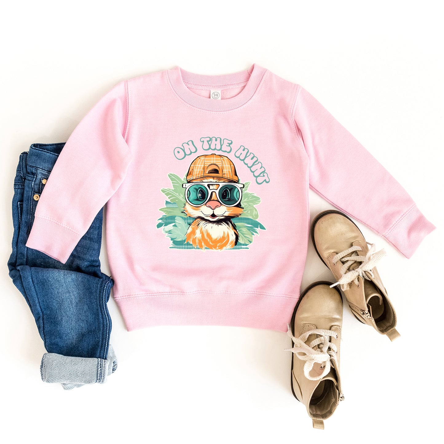 On The Hunt Bunny | Toddler Graphic Sweatshirt