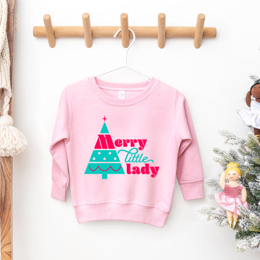 Merry Little Lady | Toddler Graphic Sweatshirt