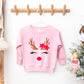 Reindeer Girl | Toddler Graphic Sweatshirt