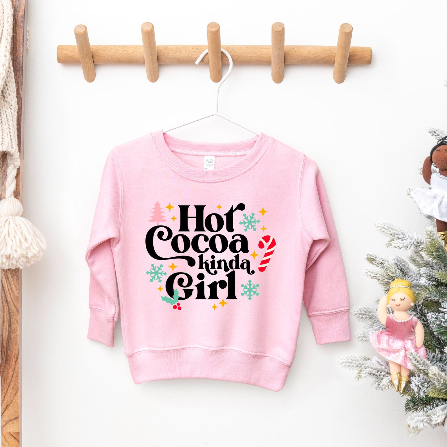 Hot Cocoa Kinda Girl | Toddler Graphic Sweatshirt