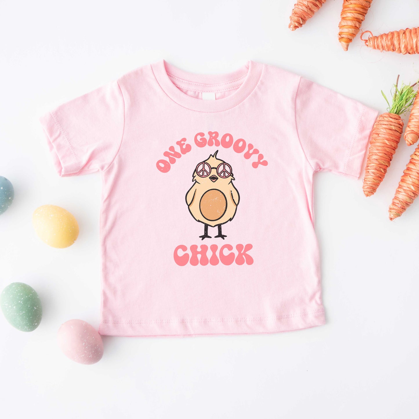 One Groovy Chick | Toddler Graphic Short Sleeve Tee