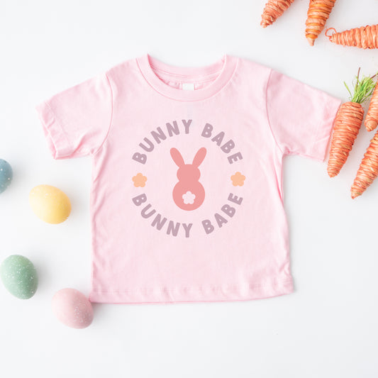 Bunny Babe Circle | Toddler Graphic Short Sleeve Tee