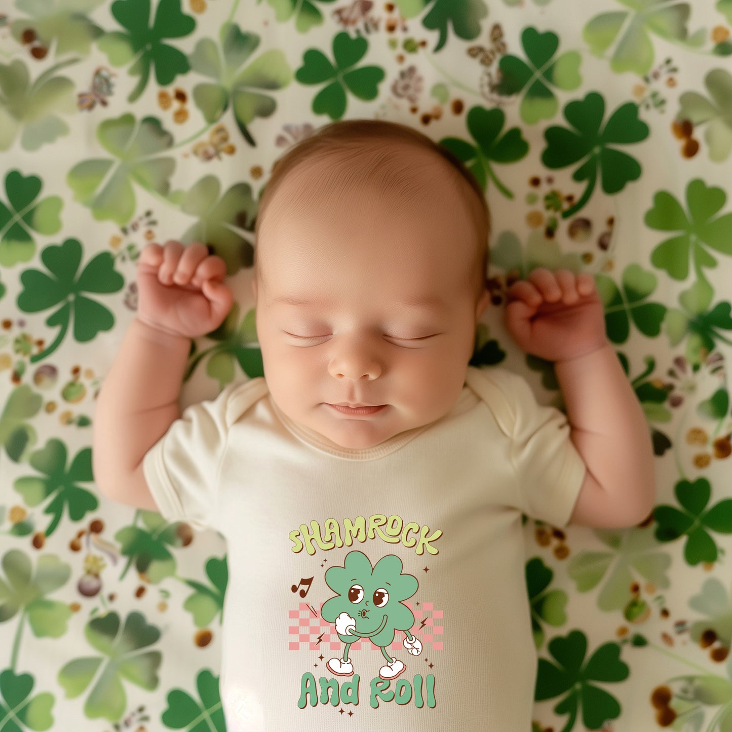 Shamrock and Roll | Baby Graphic Short Sleeve Onesie