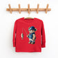 Teddy Bear Fisherman | Toddler Graphic Long Sleeve Tee