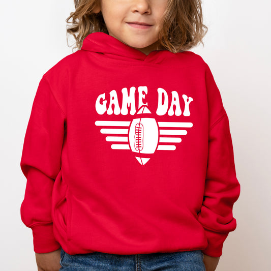 Football Game Day Stripes | Toddler Graphic Hoodie