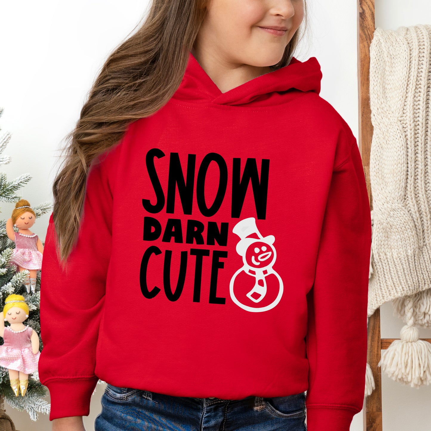 Snow Darn Cute Glitter | Toddler Graphic Hoodie