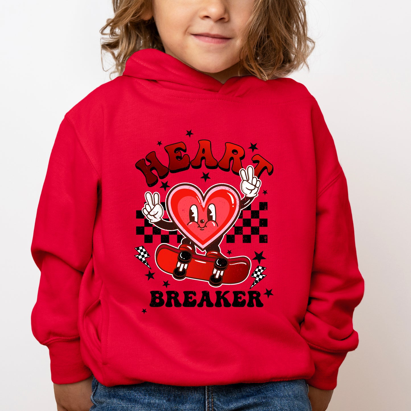 Heart Breaker Skater | Toddler Graphic Hoodie