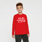 Talk Football To Me Ball | Youth Graphic Long Sleeve Tee