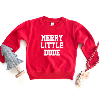 Merry Little Dude | Youth Ultra-Soft Graphic Sweatshirt