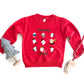 Christmas Spirits Green Words | Youth Ultra-Soft Graphic Sweatshirt