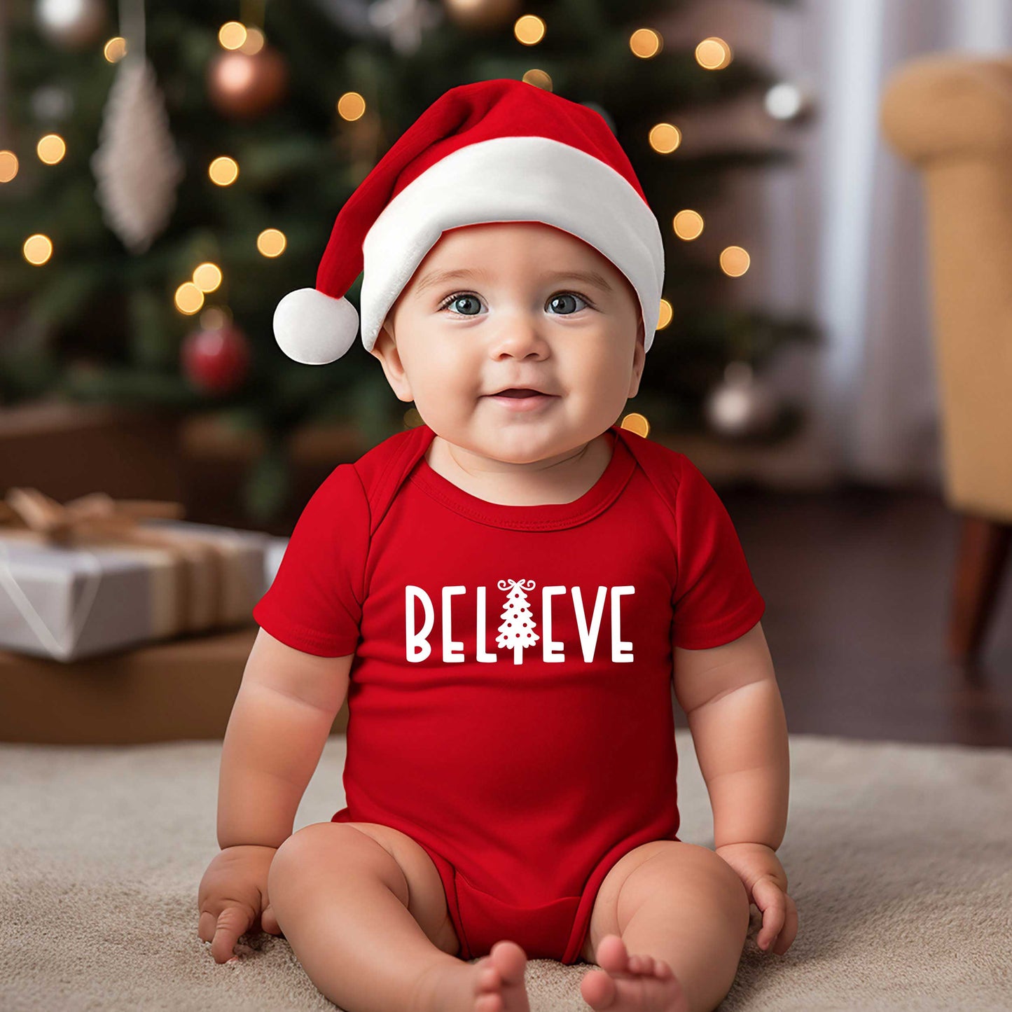 Believe Tree | Baby Graphic Short Sleeve Onesie