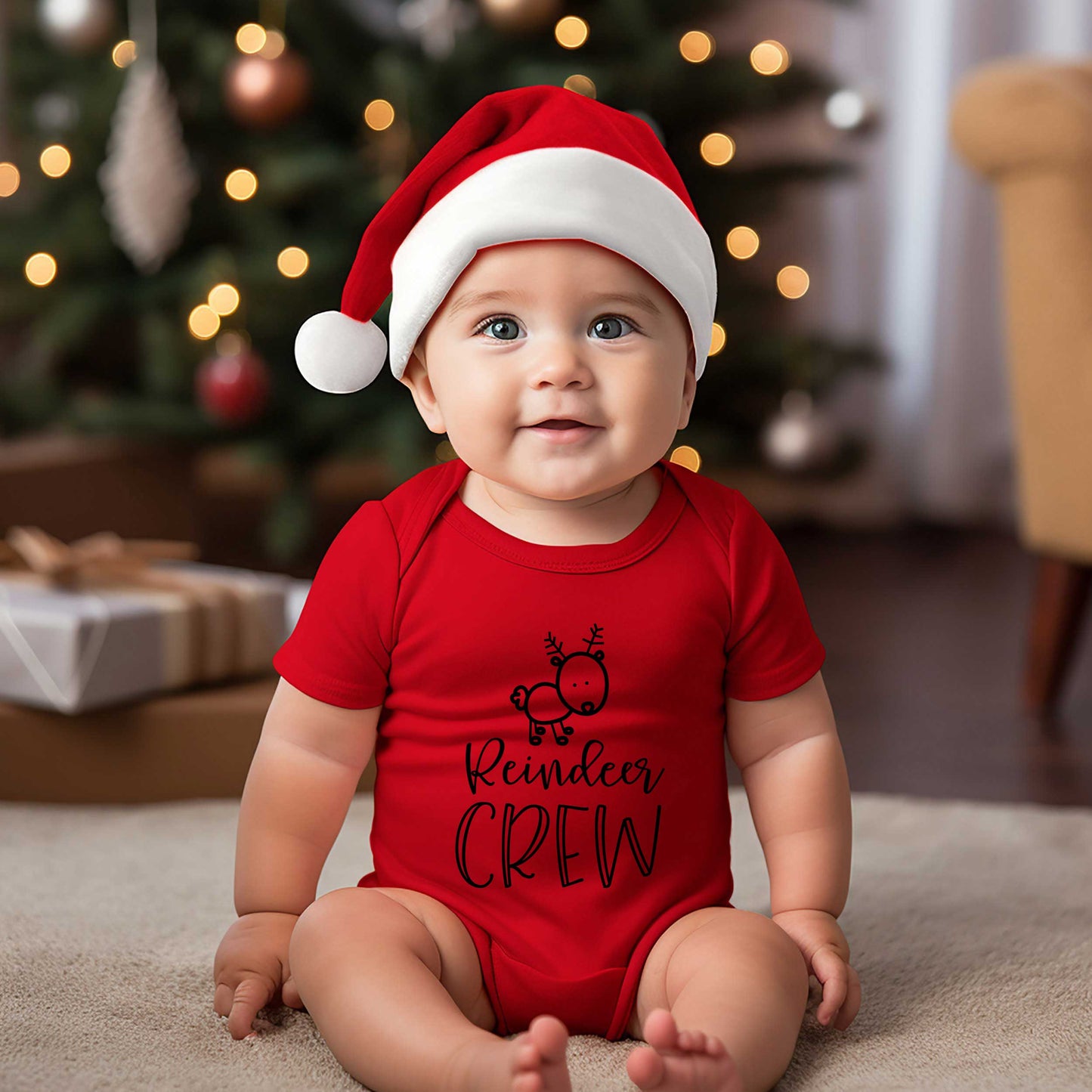 Reindeer Crew | Baby Graphic Short Sleeve Onesie