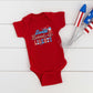 Retro Sweet Land Of Liberty | Baby Graphic Short Sleeve Onesie