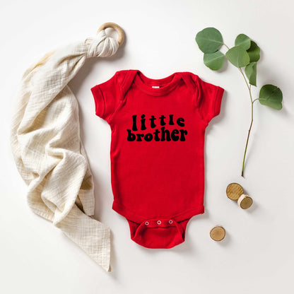 Little Brother Wavy | Baby Graphic Short Sleeve Onesie