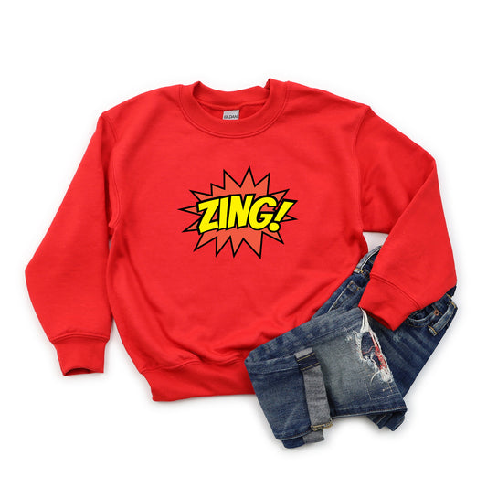 Comic Zing | Youth Graphic Sweatshirt