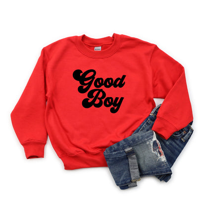 Good Boy Retro | Youth Graphic Sweatshirt