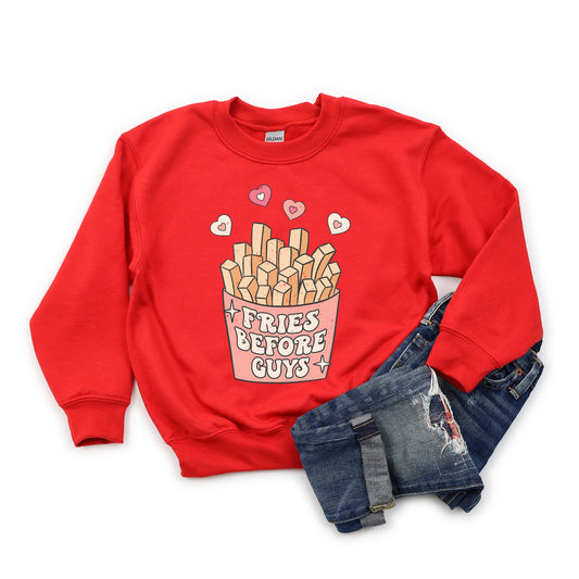 Fries Before Guys | Youth Sweatshirt