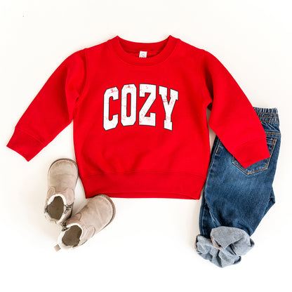 Cozy Worn Varsity | Youth Ultra-Soft Graphic Sweatshirt