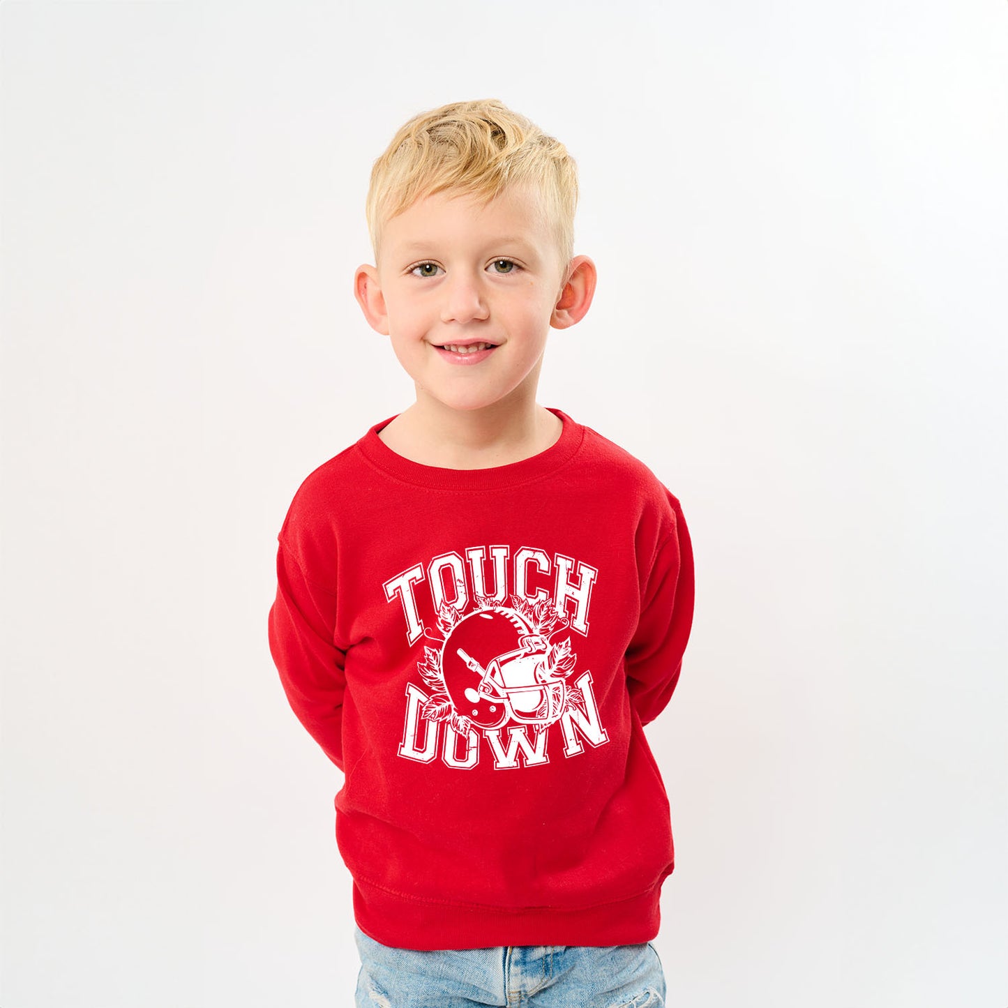 Touchdown Helmet | Toddler Graphic Sweatshirt