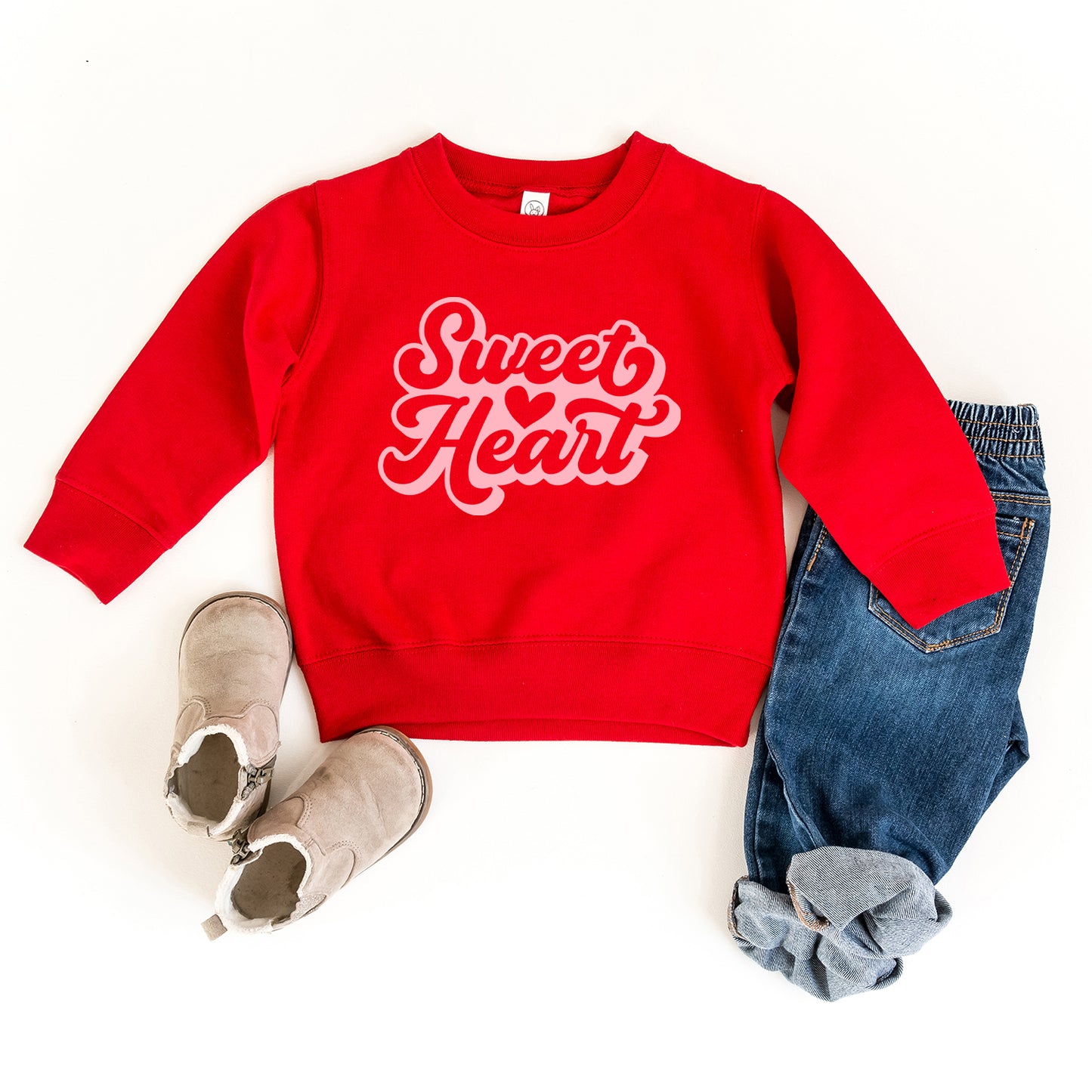 Sweet Heart With Heart | Toddler Graphic Sweatshirt