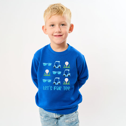 Let's Par Tee Sunglasses | Toddler Graphic Sweatshirt