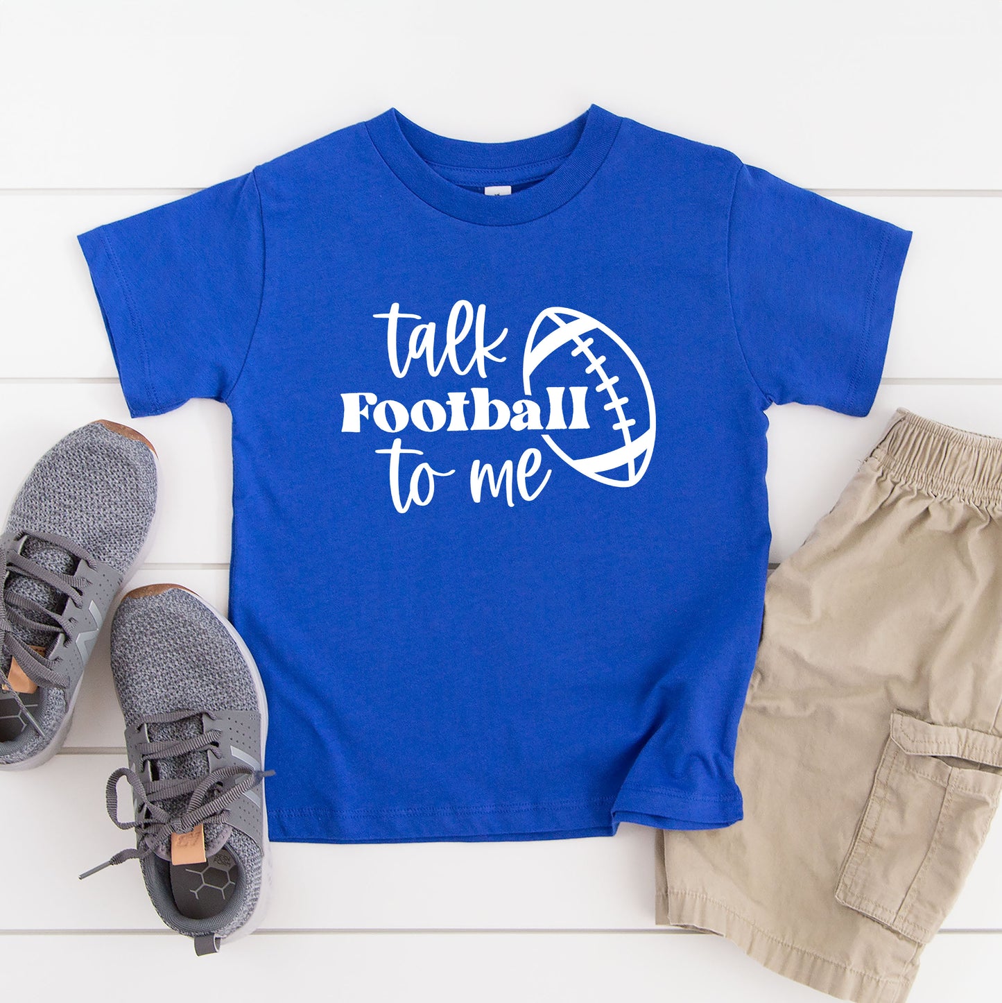 Talk Football To Me Ball | Youth Graphic Short Sleeve Tee